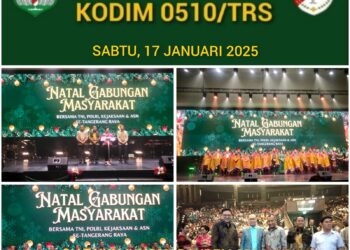Personel Kodim 0510/Trs Monitoring Ibadah Natal Gabungan se-Tangerang