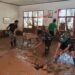 Satgas Gulbencal TNI Percepat Pembersihan SDN 155678 Hutanabolon 2, Pasca Bencana Longsor