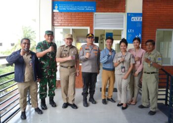 Dandim 0502/JU dan Forkopimko Jakarta Utara Melakukan Pengecekan Rumah Pompa Sunter C