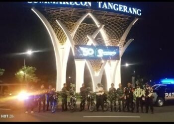 Naik Maung dan Treal,10 Prajurit Kodim 0510/Tigaraksa Menyusuri Kegelapan Malam Wujudkan Kondusifitas Wilayah