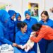 Wujudkan Generasi Sehat, Ketua Daerah Jalasenastri Kodaeral IX Tinjau Langsung Layanan Posyandu Bobara