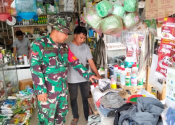 Dukung Kelancaran Pertanian, Babinsa Monitoring Stabilitas HET Pupuk