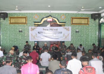 Kodim 1710/Mimika Gelar Peringatan Isra Mi’raj Nabi Muhammad SAW