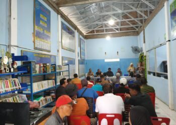 Babinsa Koramil 0201-16/TM Hadiri Pembentukan Panitia Pilkades di Desa Dalu Sepuluh A