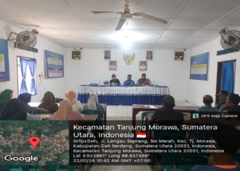 Babinsa Koramil 0201-16/TM Hadiri Pembentukan Panitia Pilkades Desa Lengau Seprang, Dukung Demokrasi Aman dan Damai