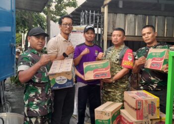Prajurit Kodim 0510/Tigaraksa Datang , Kesulitan Masyarakat Berganti Senyuman