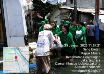 Paket Sembako Persit KCK Kodim 0502/JU ,Ringankan Beban Warga Terdamfak Banjir