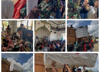 Prajurit Yonkav 6/Naga Karimata,Bakti Sosial di Aceh Tamiang