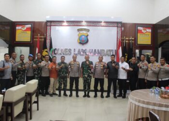Perkuat Sinergi TNI–Polri, Dandim 0209/Labuhanbatu Silaturahmi ke Polres Labuhanbatu