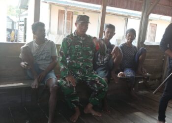 Babinsa Tanjung Kelit Sosialisasikan Penerimaan CABA dan CATA PK TA 2026