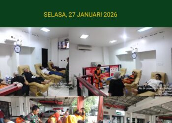 Aksi Kemanusian Donor Darah Kodim 0502/JU Bersama Jajaran ,” Setetes Darah Sangat Bermanfaat Bagi Yang Membutuhkan”