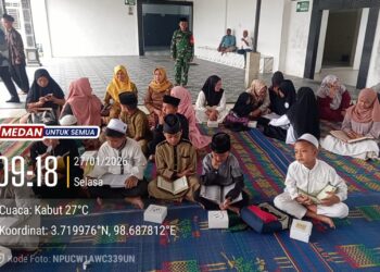 Kolaborasi Wujudkan Generasi Muda Beriman Dan Bertakwa,Bersama Hadiri Perlombaan MTQ Tingkat Kelurahan Ke 59.