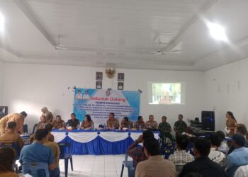 Bati Bhakti TNI Ramil 0201-14/PB menghadiri kegiatan Sosialisasi Santiaji Pemilihan Kepala Desa Serentak Gelombang II