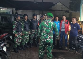 Komitmen, Jaga Kamtibmas TNI Bersama Komduk Tak Pernah Bosan Patroli Malam