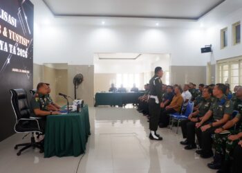 DANPOMDAM JAYA/JAYAKARTA BUKA ACARA SOSIALISASI OPERASI GAKTIB DAN YUSTISI POLISI MILITER TA 2026