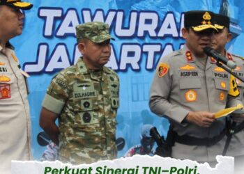 Perkuat Sinergi TNI – Polri, Kasdam Jaya Hadiri Apel Operasi Pekat Jaya 2026