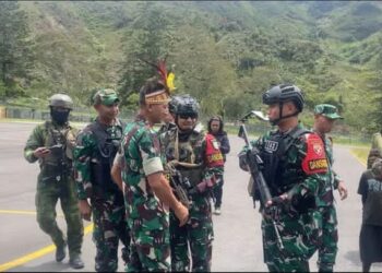 Komandan Korem 173/PVB Kunjungi Jajaran Satgas Yonif 112/DJ