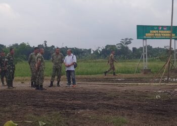 Danrem 052/Wkr Meninjau Integrated Farming System ,Pilot Project Ketahanan Pangan yang Terintegrasi dan Modern