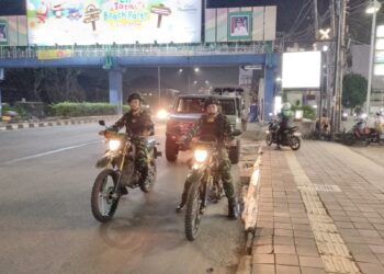 Patroli /Siskamling Terpadu, TNI dan Komduk Perkuat Keamanan Wilayah