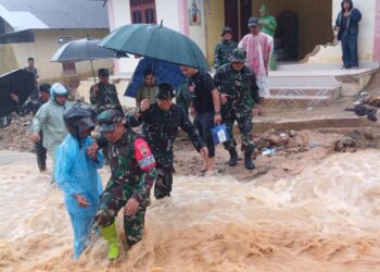 Hujan Kembali Guyur Sibolga, Sungai Aek Doras Meluap