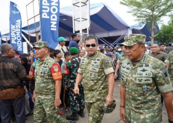 Pangdam III/Slw Pimpin Pengamanan Kunker Presiden Prabowo di Panen Raya Padi Karawang