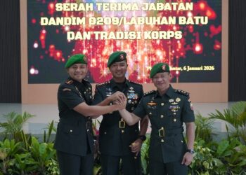 Letkol Kav Hanung Kaptiadji Resmi Jabat Dandim 0209/Labuhanbatu.Ini Arahan Danrem 022/PT