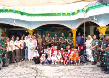 Danpomdam I/BB Pimpin Anjangsana Natal di Panti Asuhan Almarhamah Medan