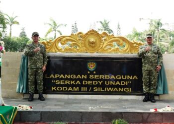Panglima TNI Resmikan Lapangan Serba Guna Serka Dedy Unadi Kodam III/Slw