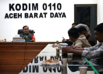 Terima Audiensi SPPI, Dandim Abdya: Jaga dan Tingkatkan Kualitas MBG, Jangan Orientasi Materi
