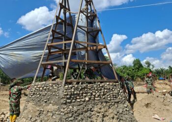 Putus Akibat Bencana, Kini Tengah Dibangun Kembali: Jembatan Gantung Batu Sumbang–Pante Kera