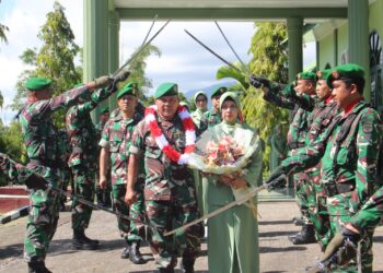 Pimpin Corp Raport, Dandim Abdya Lepas 2 Pama dan 1 Prajurit Purnawira