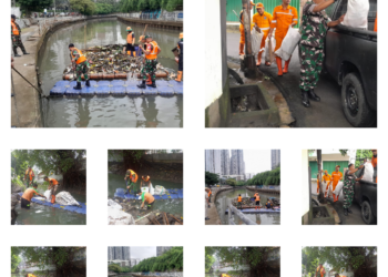 Satgas Sampah Kodim 0503/JB Bersama PPSU dan Masyarakat Terus Bekerja Wujudkan Lingkungan Sehat