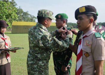 Dandim 0208/Asahan Bertindak sebagai Inspektur Upacara pada Persami KKRI TA 2026