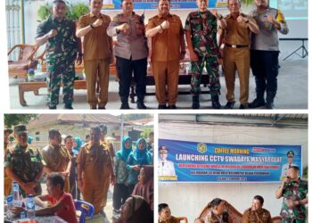 Danramil 0201-02/MT Hadiri Launching CCTV Swadaya Masyarakat di Sei Kera Hulu