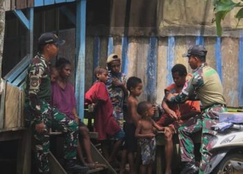 Satgas Yonif 121/MK Hadirkan Layanan Kesehatan Gratis Bagi Warga Perbatasan RI – PNG