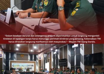 Pimpin Rapat Staf, Pangdam II/Sriwijaya: “Prajurit Harus Responsif dan Beri Dampak Nyata bagi Masyarakat”