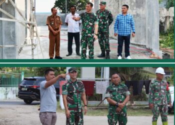 Dandim 0207/Simalungun Tinjau Progres Pembangunan Gedung KDKMP di Siantar Timur