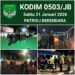 Rutin Patroli,Personel Kodim 0503/JB Bersama Tiga Pilar Wujudkan Kondusifitas Wilayah