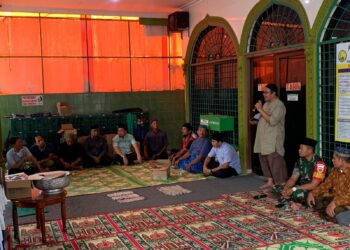 Babinsa Koramil 0201-07/MT Hadiri Doa Bersama di Kelurahan Beringin.