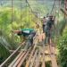 Satgas Kodim 0212/TS Kebut Pembangunan Jembatan Gantung di Halongonan