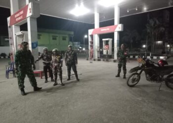 Kodim 0209/Labuhanbatu Perkuat Sinergi Kamtibmas Lewat Patroli Bersama FKPPI di Kota Ajamu