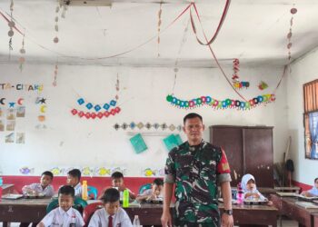 Kodim 0209/Labuhanbatu Dampingi Hari Pertama Program Makan Bergizi Gratis di Tanjung Pasir