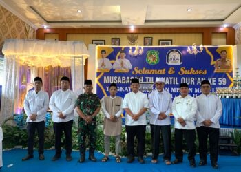 Merajut Medan Untuk Semua, Bersama Forkopimcam, Bati Tuud Koramil 0201-10/MM Hadiri Perlombaan MTQ Ke 59 Tingkat Kecamatan