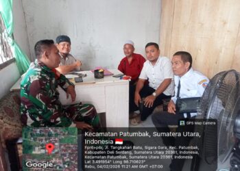 Jalin Hubungan Baik, Babinsa Koramil 0201-15/DT Melaksanakan Komsos Dengan Warga Binaan.