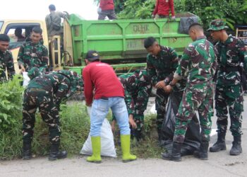Dukung Gerakan Banten Asri, Korem 064/MY turun langsung Bersihkan Banten Lama