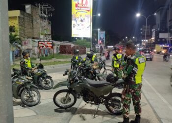 Melalui Patroli Motoris Kodim 0201/Medan.Personel Koramil 0201-10/MM Wujudkan Kamtibnas Tetap Aman Dan Kondusif.