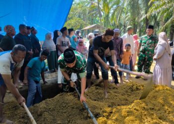 Kodim 0209/Labuhanbatu dan Persit Kartika Chandra Kirana Turut Berduka atas Wafatnya Ibu Linda Reny