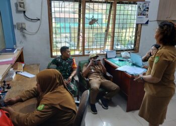 TINGKATKAN SINERGITAS BABINSA  DAN APARAT KELURAHAN KOMSOS DIKANTOR KELURAHAN