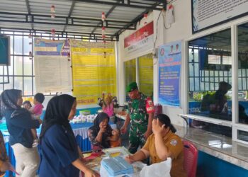 BABINSA DUKUNG POSYANDU (I L P) DI DESA JATI KESUMA WILAYAH BINAAN