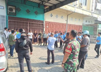 Babinsa Koramil 0201-02/MT Monitoring Pelaksanaan Eksekusi Objek Perkara di Medan Timur